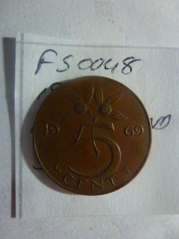 1969 Netherlands 5 cent