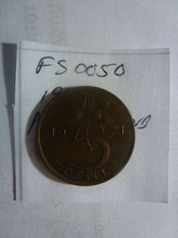 1971 Netherlands 5 cent