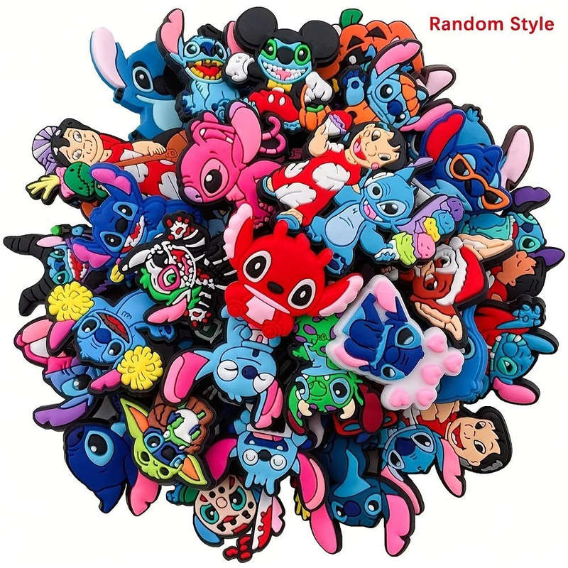 Assorted Varieties Cute Stitch Pattern Shoe Charms