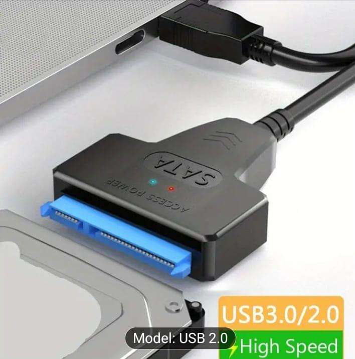 USB 3.0 to SATA Cable Suitable for 6.35 cm External HDD SSD Adapter, SATA to USB Hard Drive Adapter