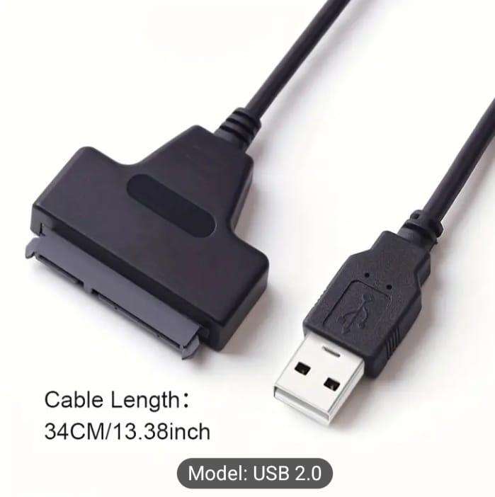 USB 3.0 to SATA Cable Suitable for 6.35 cm External HDD SSD Adapter, SATA to USB Hard Drive Adapter