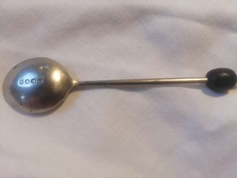 Vintage 1924 'Bean' Silver Spoons  10 Art Deco Coffee spoons  Sheffield England