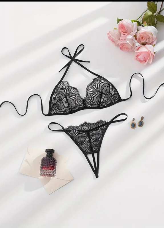 Black underwear set