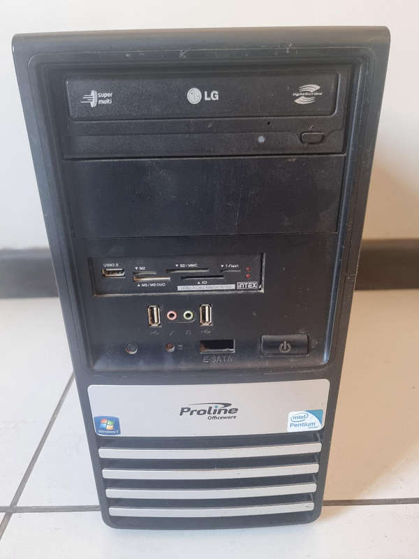 PROLINE PC TOWER INTEL CELERON 8GB  RAM