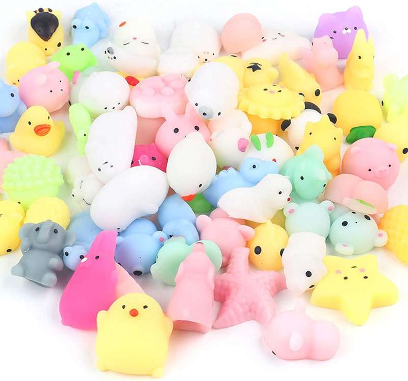 Mochi squishy toy (bundle of 5 squishies) Mochi Squishies Kawaii Animal Squishy Toys For Kids [5cm]