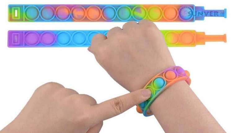Colourful Pop-it bracelet (fidget toys)