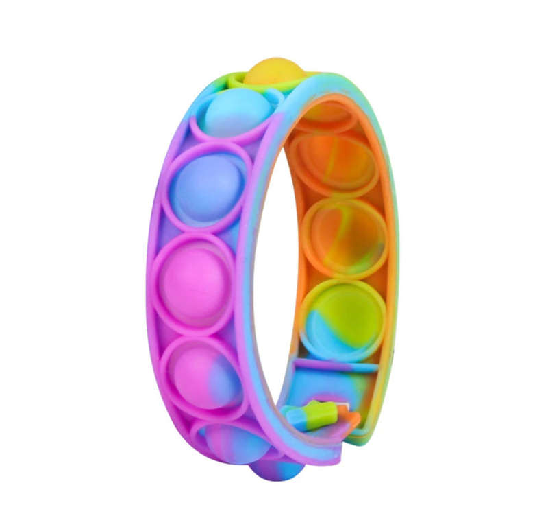 Colourful Pop-it bracelet (fidget toys)