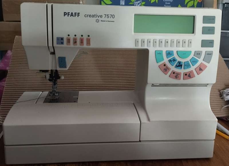 Pfaff 7570 embroidery machine and sewing combo