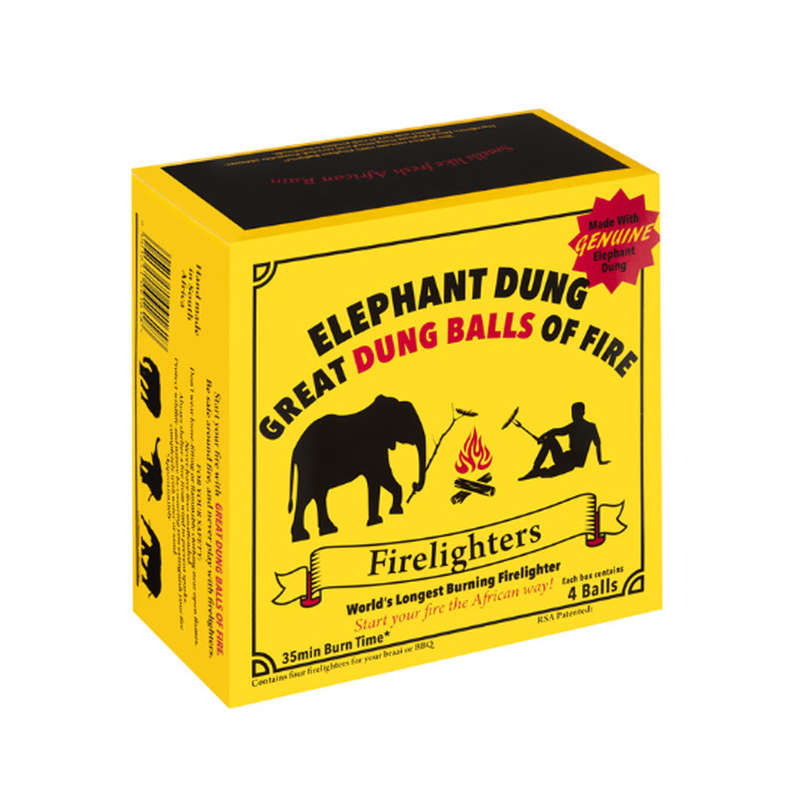 Great Balls of Fire | Unique Elephant Dung Firelighters