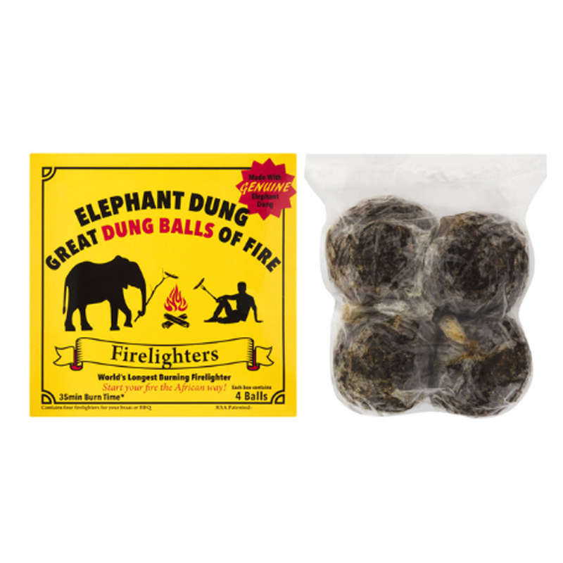 Great Balls of Fire | Unique Elephant Dung Firelighters