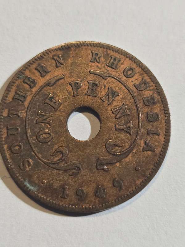 1949 Southern Rhodesia Penny - very rare