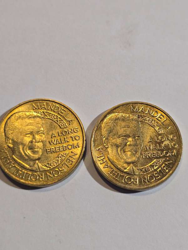 2x Long walk to Freedom - Free Mandela coins