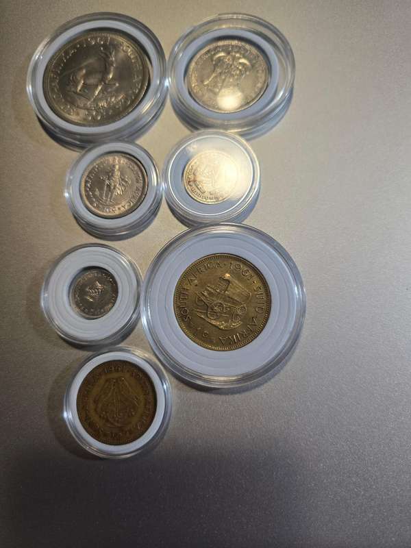 1961 SA First decimal coin set