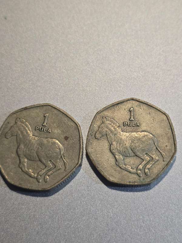 2 Botswana 1 Pulas 1991