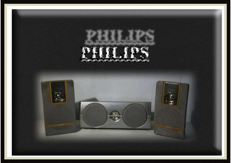 Speaker Set 'Philips' - (3 Speaker Units) and 2 Speaker Stands.