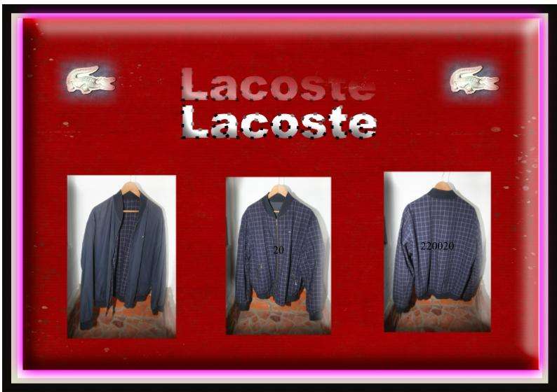 'Lacoste' Original Mens Reversable Sports Jacket.