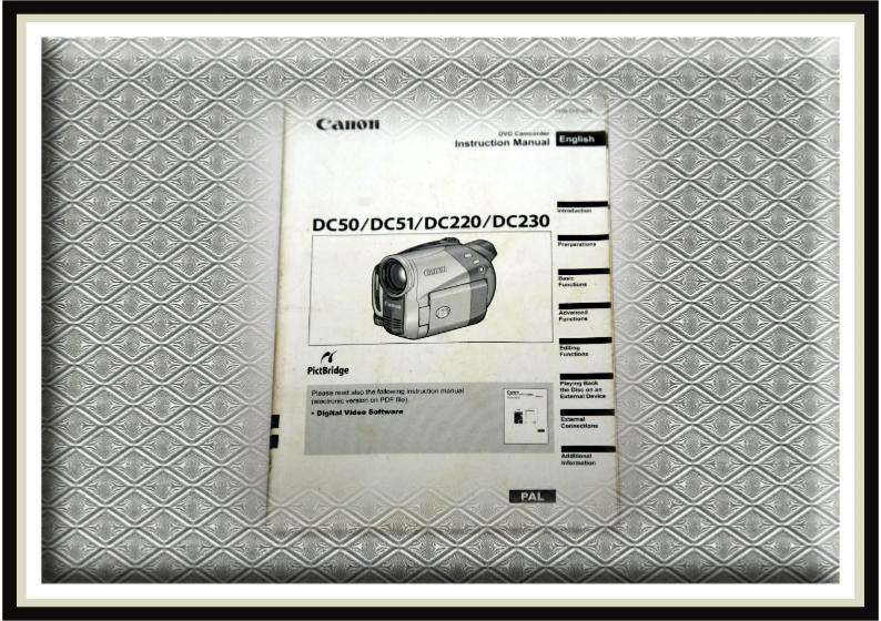 Mini DVD Camcorder and Camera (2 in 1) - Canon DC220.