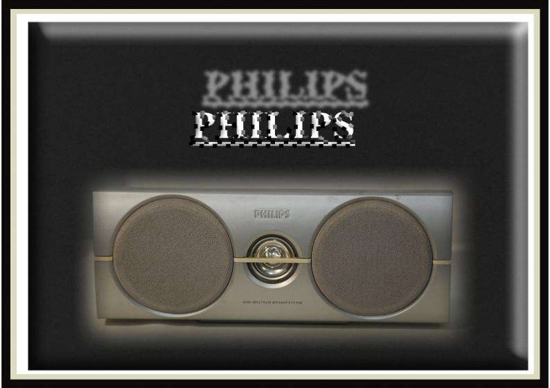 Speaker Set 'Philips' - (3 Speaker Units) and 2 Speaker Stands.