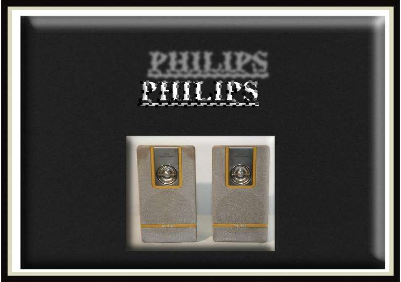 Speaker Set 'Philips' - (3 Speaker Units) and 2 Speaker Stands.