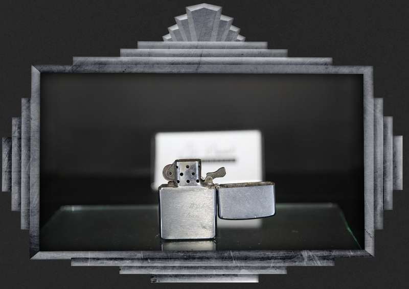 Lighter: Model ( Zippo ) : Marked Bradford P.A. Made in USA.