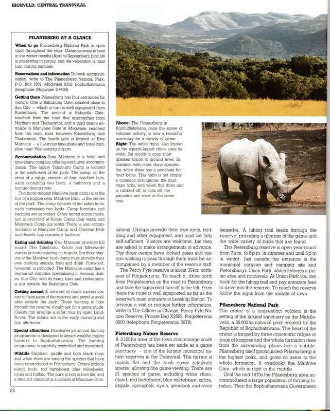 Reader's digest - Game parks & nature reserves in Southern Africa