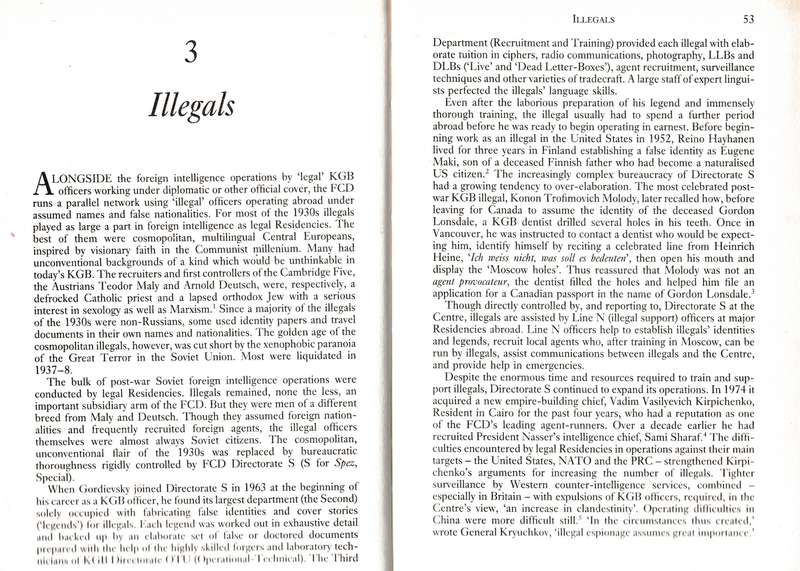 Instructions from the centre (KGB)