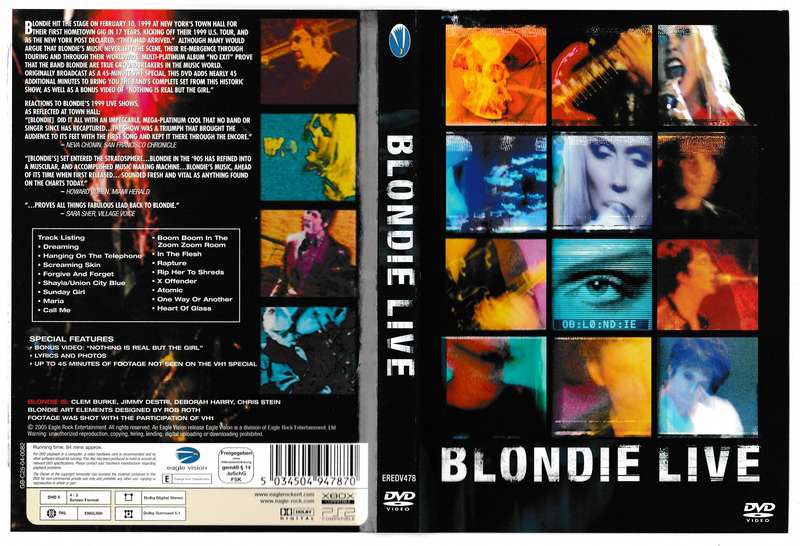 Blondie Live DVD (unused)