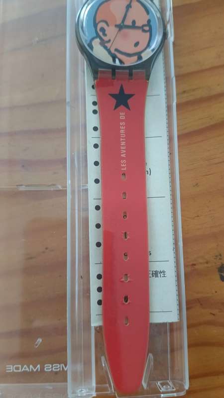 TinTin Swatch Watch Limited Edition 2004 - GM165 - Les Aventures De Tin