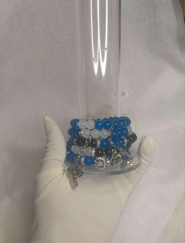 Charm Bracelet Set-Elegant Beaded Stack (5 Pieces)-Handmade
