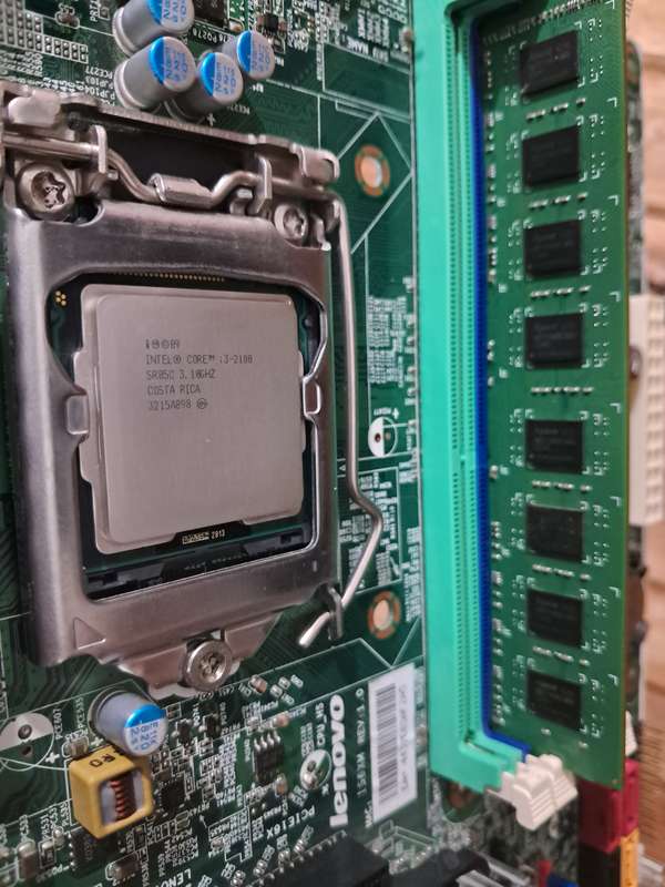 Lenovo IS6XM Rev: 1.0 Motherboard, Intel Core i3 2100 CPU + CPU Fan and 4GB DDR3 RAM, M81 & M91 M91p