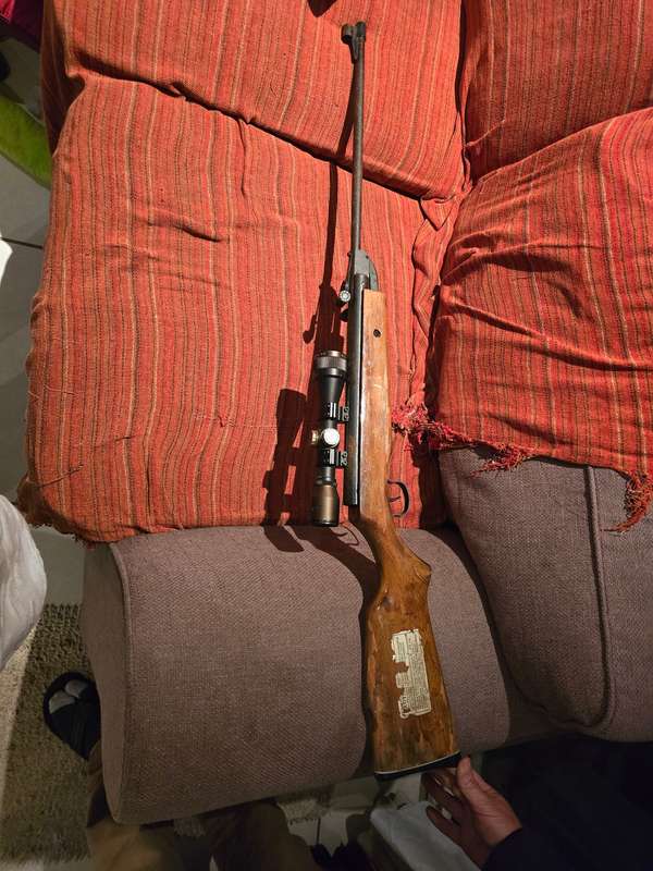 pellet gun and scope