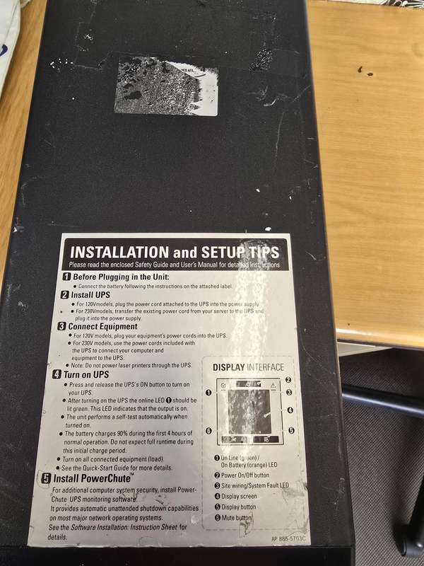 APC Smart UPS C1000