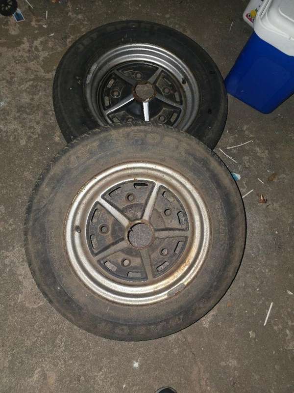 Original VW Beetle Rims & Tires  Set of 2 LOT 2