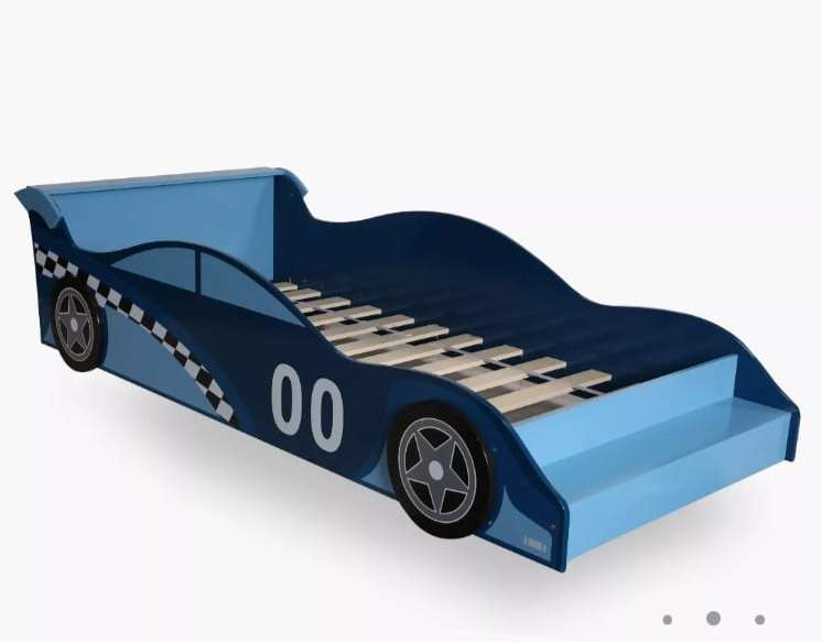 CAR BED FOR BOYS WITH SINGLE BED MATTRESS