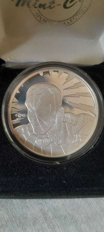 Silver Spiderman Coin. Limited Edition