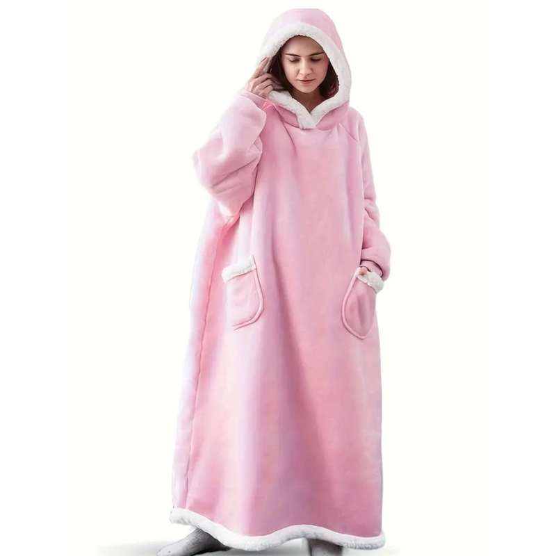 Unisex Pajamas Hooded Warm Robe