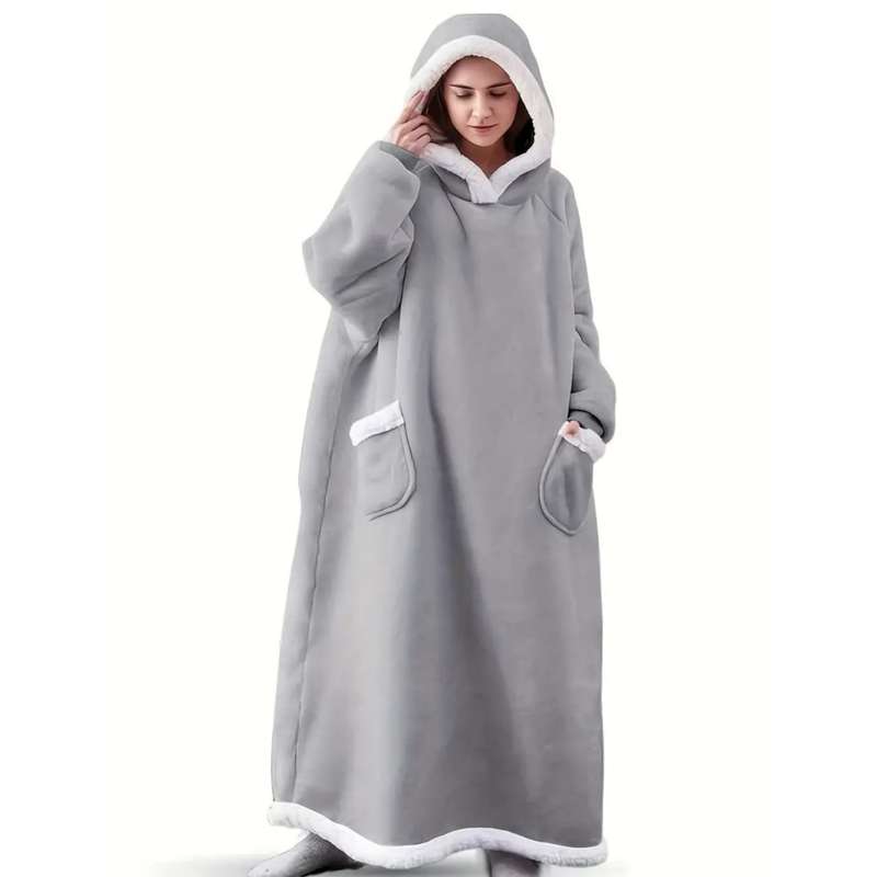 Unisex Pajamas Hooded Warm Robe