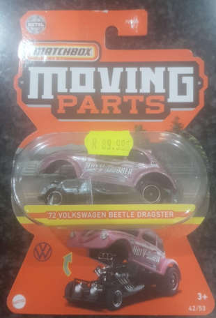 MATCHBOX '72 VOLKSWAGEN BEETLE DRAGSTER - MOVING PARTS