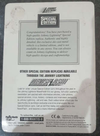 JOHNNY LIGHTNING - SPECIAL EDITION VOLKSWAGEN CONCEPT ONE LIMITED EDITION 1 OF 5000