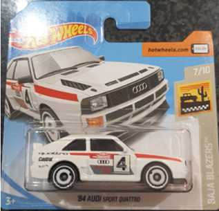 HOT WHEELS '84 AUDI SPORT QUATTRO