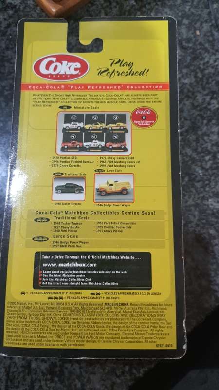 MATCHBOX COLLECTIBLES 1970 PONTIC GT0 COCA COLA "PLAY REFRESHED"