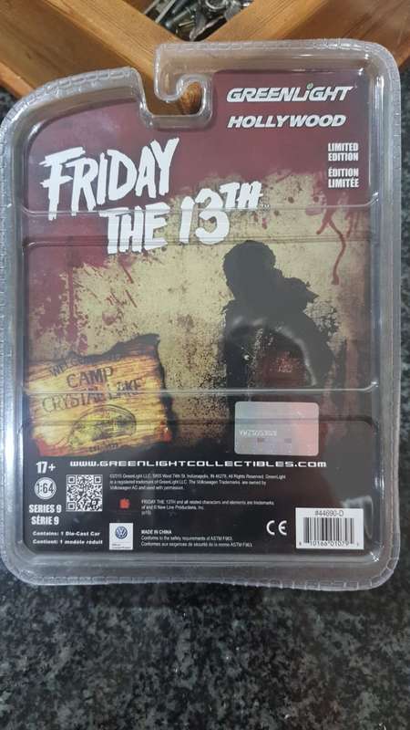 GREENLIGHT HOLLYWOOD FRIDAY THE 13TH VOLKSWAGEN CLASSIC BEETLE