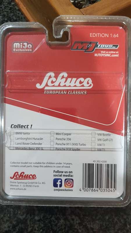 SCHUCO EUROPEAN CLASSIC MINI COOPER MIJO EXCLUSIVE