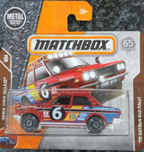 MATCHBOX '70 DATSUN 510 RALLY