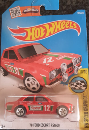 HOT WHEELS '70 FORD ESCORT RS1600