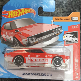HOT WHEELS NISSAN SKYLINE 2000 GT R