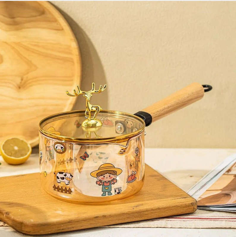 High Borosilicate Heat-Resistant Glass Pot