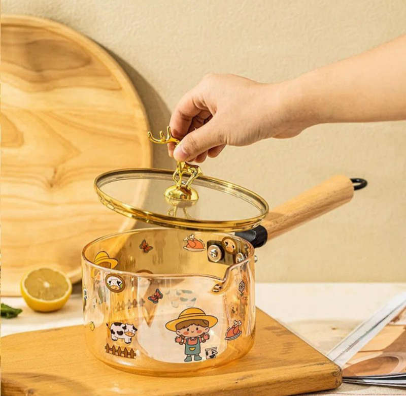 High Borosilicate Heat-Resistant Glass Pot