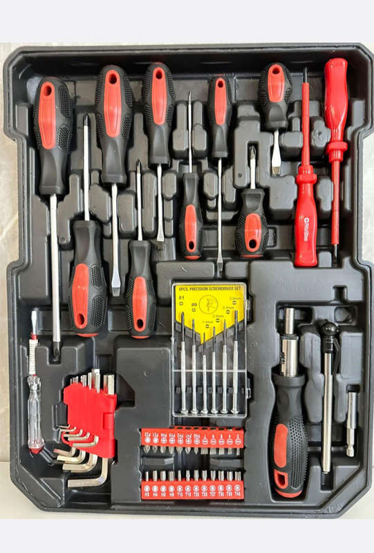 187 Piece A Must Have All In One Handyman DIY Tool Kit On Wheels & Gloves