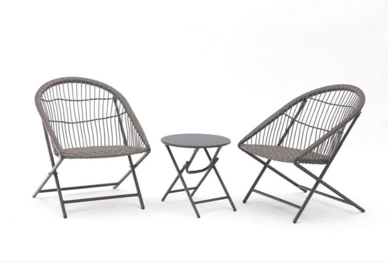 Rattan Indoor And Outdoor Chairs And Round Tables With Multiple Scenes